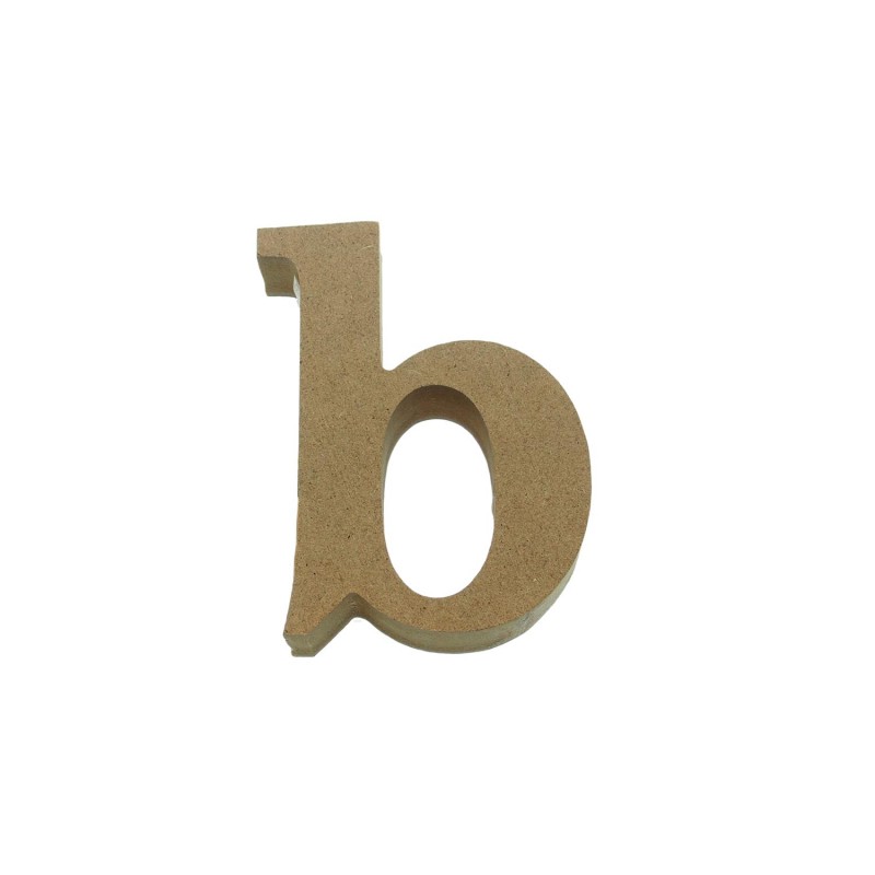 MDF 3D Letter Small b